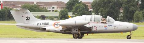 ...Morane Saulnier MS 760 Paris F-AZLT au roulage au Bourget....